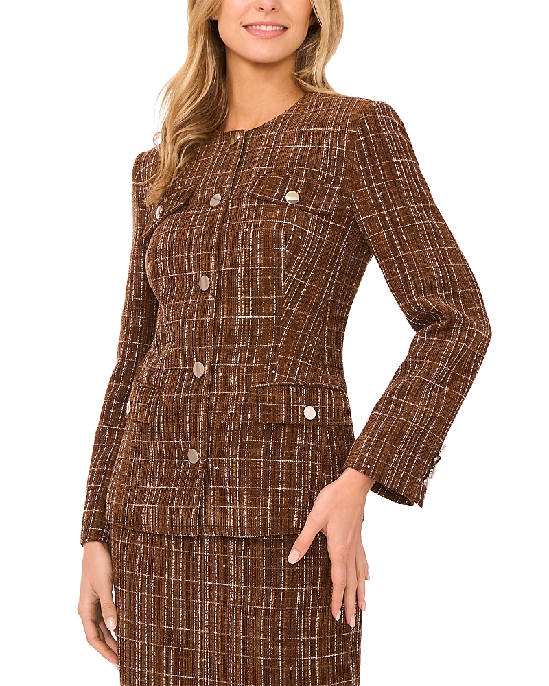 Ted Baker Brinley Tweed Crewneck Jacket