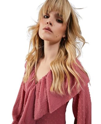 Dobby Chiffon Midi Dress