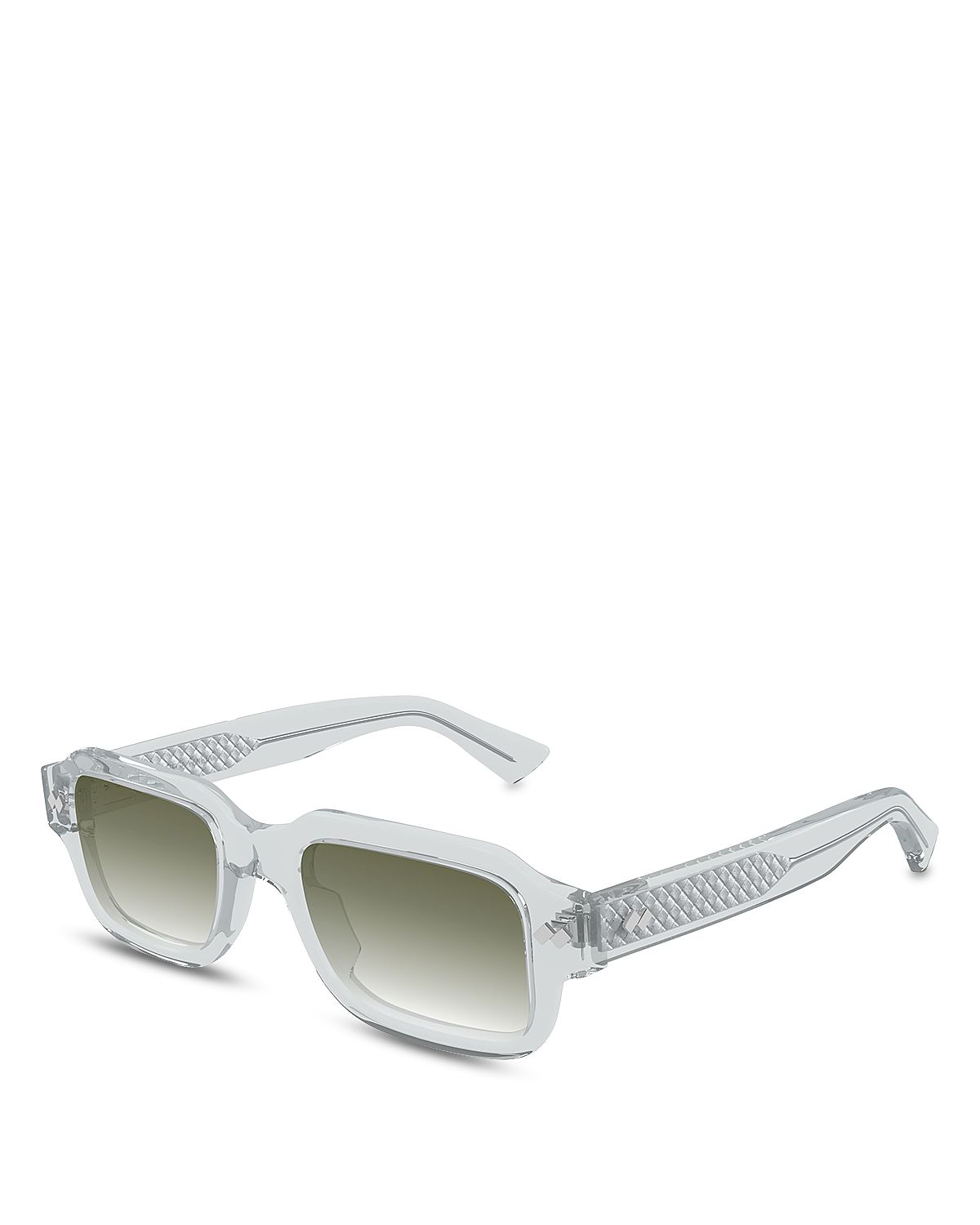 Bottega Veneta Rectangular Sunglasses, 51mm