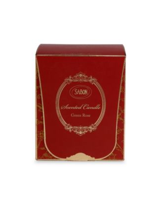  Glass Green Rose Candle, 230Gr