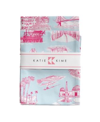 California Toile Tea Towel, Set of 2
