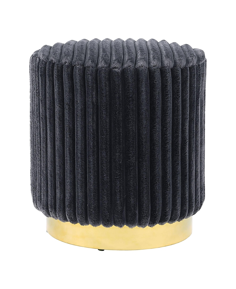 Furniture Of America Lillian Upholstered Ottoman With Plinth Base In Gray