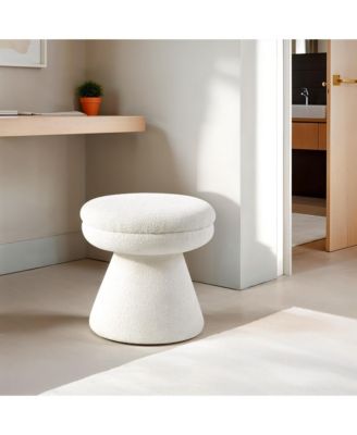  Torio Mushroom Pedestal Fabric Ottoman