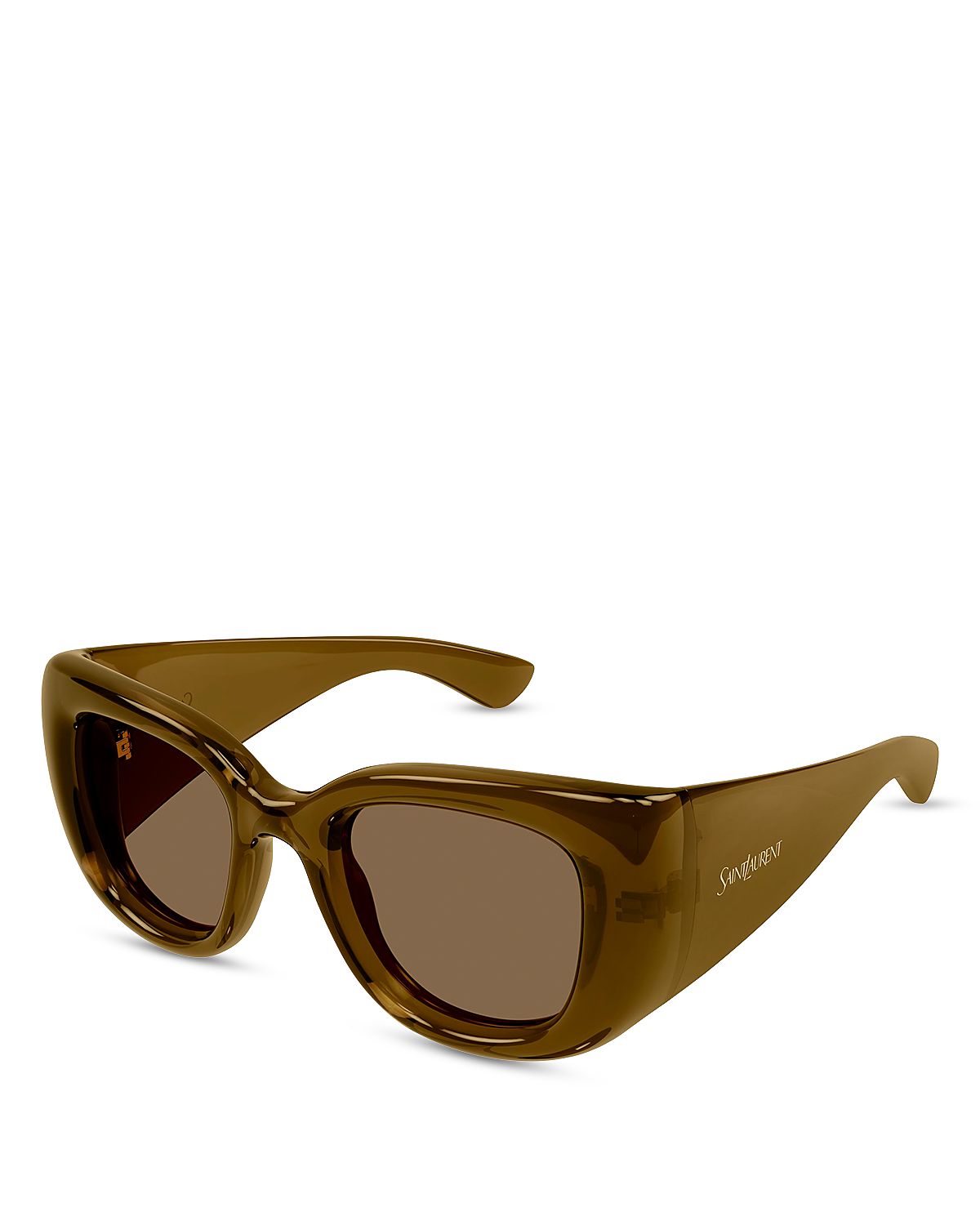 Saint Laurent Howl Rectangular Sunglasses, 61mm