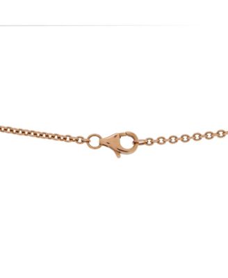  Love Interlocking Necklace 18K Rose Gold, 17.25"