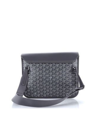   Coursier Messenger Bag Coated Canvas and Leather