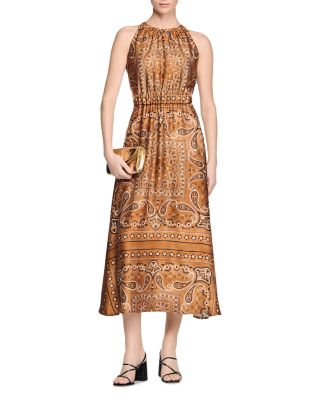 Bandana Print Maxi Dress