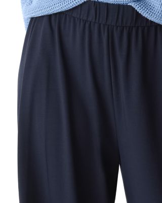 Stretch Jersey Straight Ankle Pants