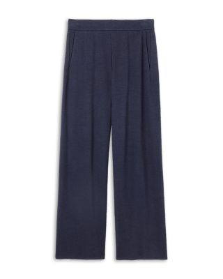 Stretch Jersey Straight Leg Ankle Pants