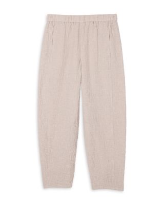 Cotton Doubleweave Ankle Lantern Pants