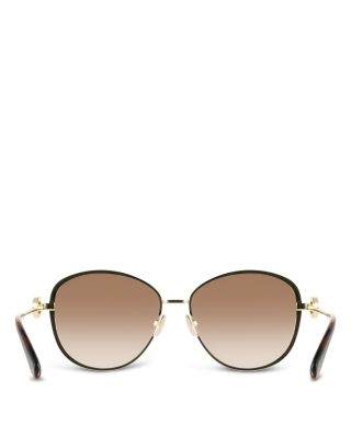 Crystal Gancini Metal Sunglasses, 61mm