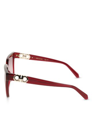 Gancini Hinge Square Sunglasses, 58mm