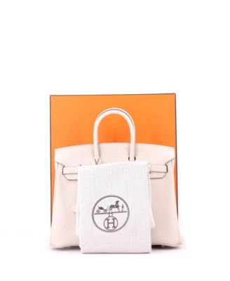 Birkin 25 Handbag Light Togo with Palladium Hardware