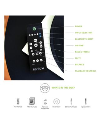 YU6 Powered Bookshelf Speakers with Built-in Bluetooth - Pair