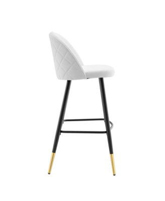  Cordial Fabric Bar Stools, Set of 2