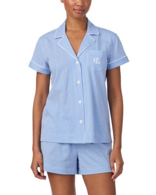 Short Sleeve Knit Boxer Pajama Set