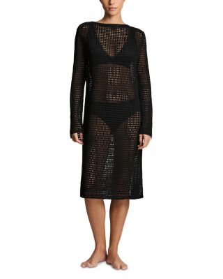 Long Sleeve Beach Cover Up Dress