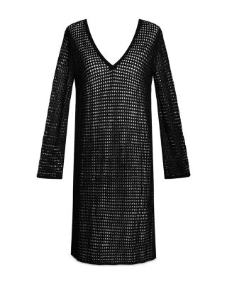 Long Sleeve Beach Cover Up Dress