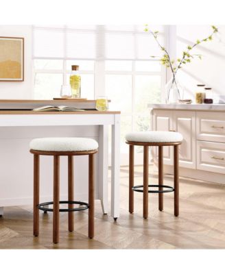 Fable Boucle Fabric Counter Stools Set of 2