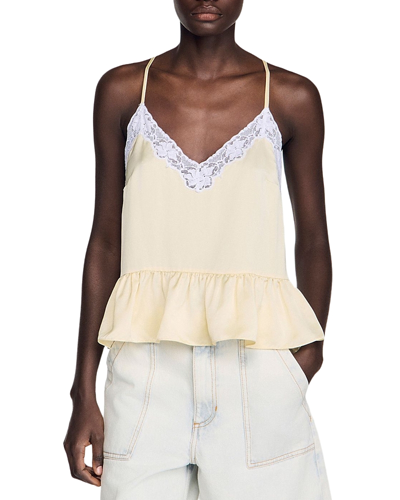 Sandro Ruffled Top