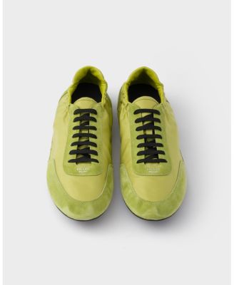 Men's Collapse Re-Nylon and Suede Elasticized Sneakers