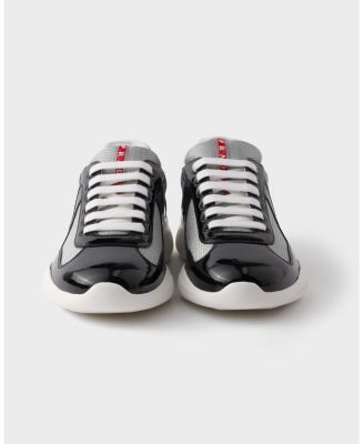  Men's America's Cup Sneakers Patent Leather And Technical Fabric