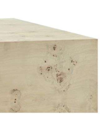  Cosmos 36" Square Burl Wood Coffee Table