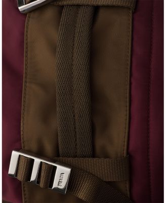 Re-Nylon and Saffiano Leather Backpack