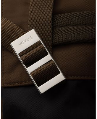 Re-Nylon and Saffiano Leather Backpack