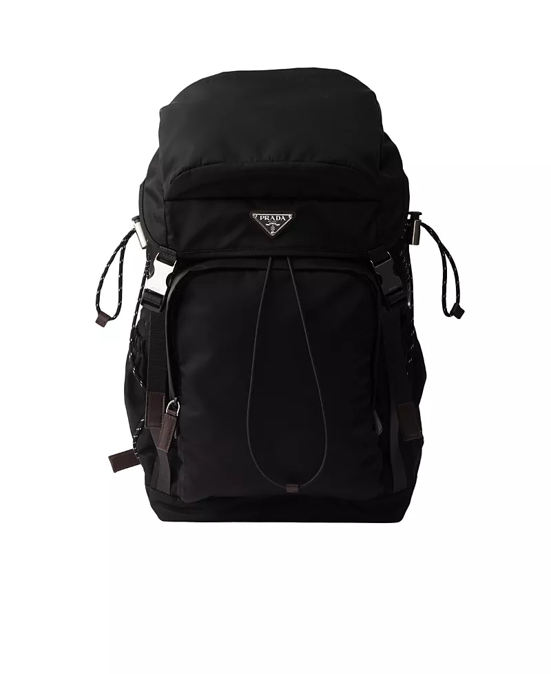 Prada Speedrock Re-Nylon And Leather Backpack