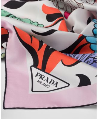  Printed Silk Twill Scarf