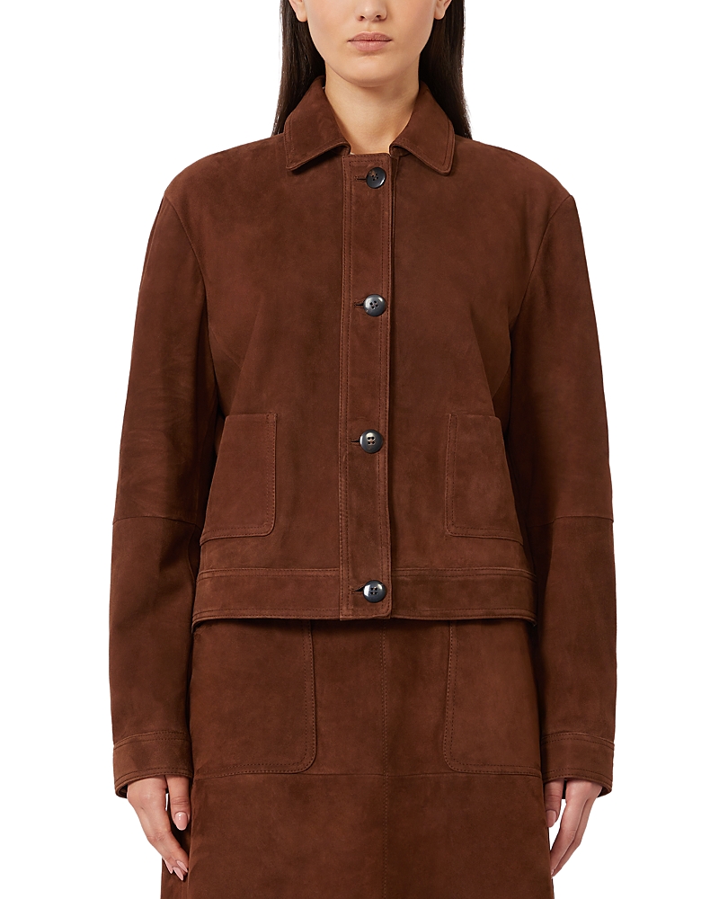 Max Mara Studio Mstbaia Suede Jacket