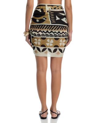 Solstice Collage Sarong Swim Cover-Up