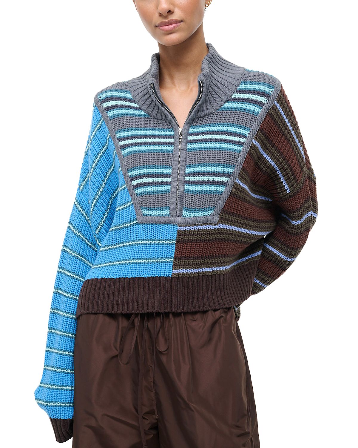 Staud Cropped Hampton Sweater