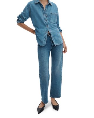 Harlow High Rise Straight Leg Ankle Jeans in Accord