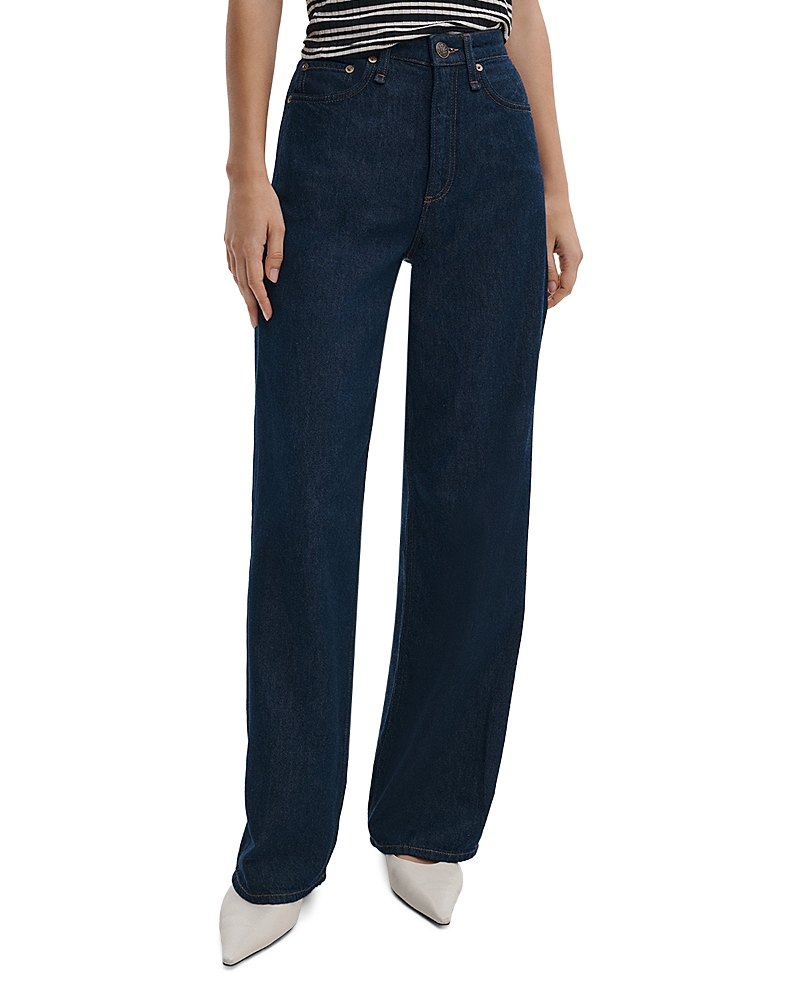 rag & bone Logan High Rise Wide Leg Jeans in Dusk Rinse