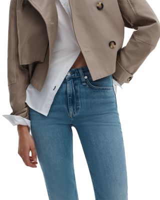 Peyton Mid Rise Bootcut Jeans in Everglade