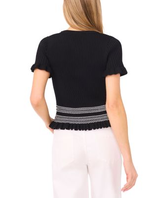 Elise Contrast Stitch Pullover