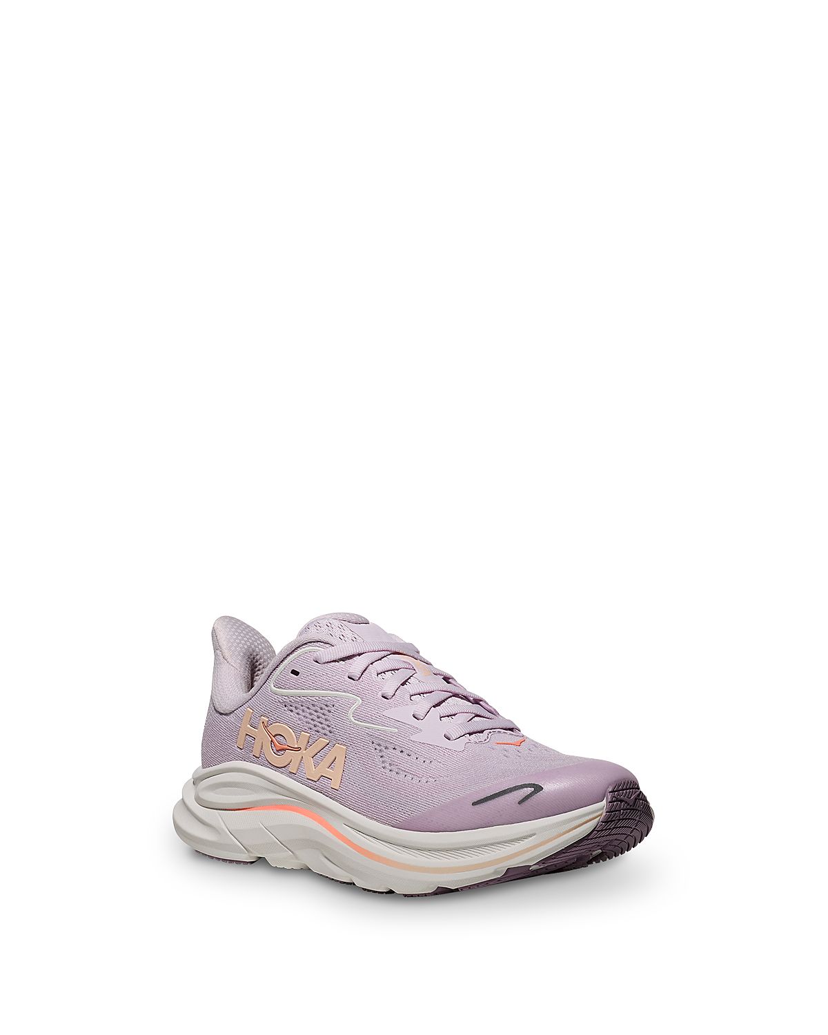 Hoka Unisex Clifton 10 Lace Up Sneakers - Big Kid