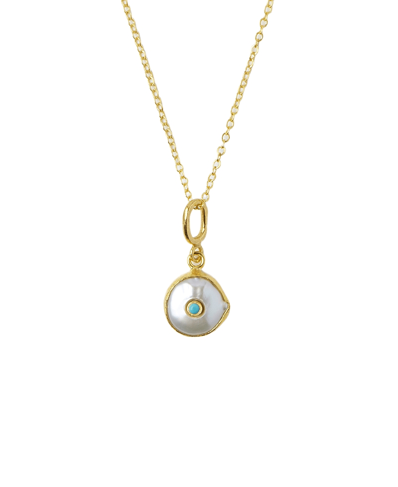 Ottoman Hands Amalfi Pearl Pendant Necklace