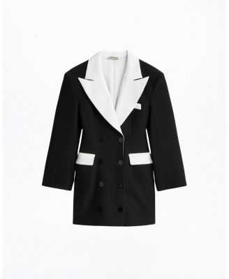  Double-Breasted Blazer Mini Dress