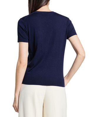 Lightweight Wool Short Sleeve Top