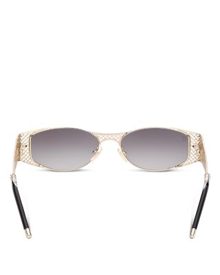 Oval Metal Sunglasses, 55mm