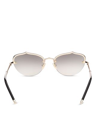 Geometric Metal Sunglasses, 59mm