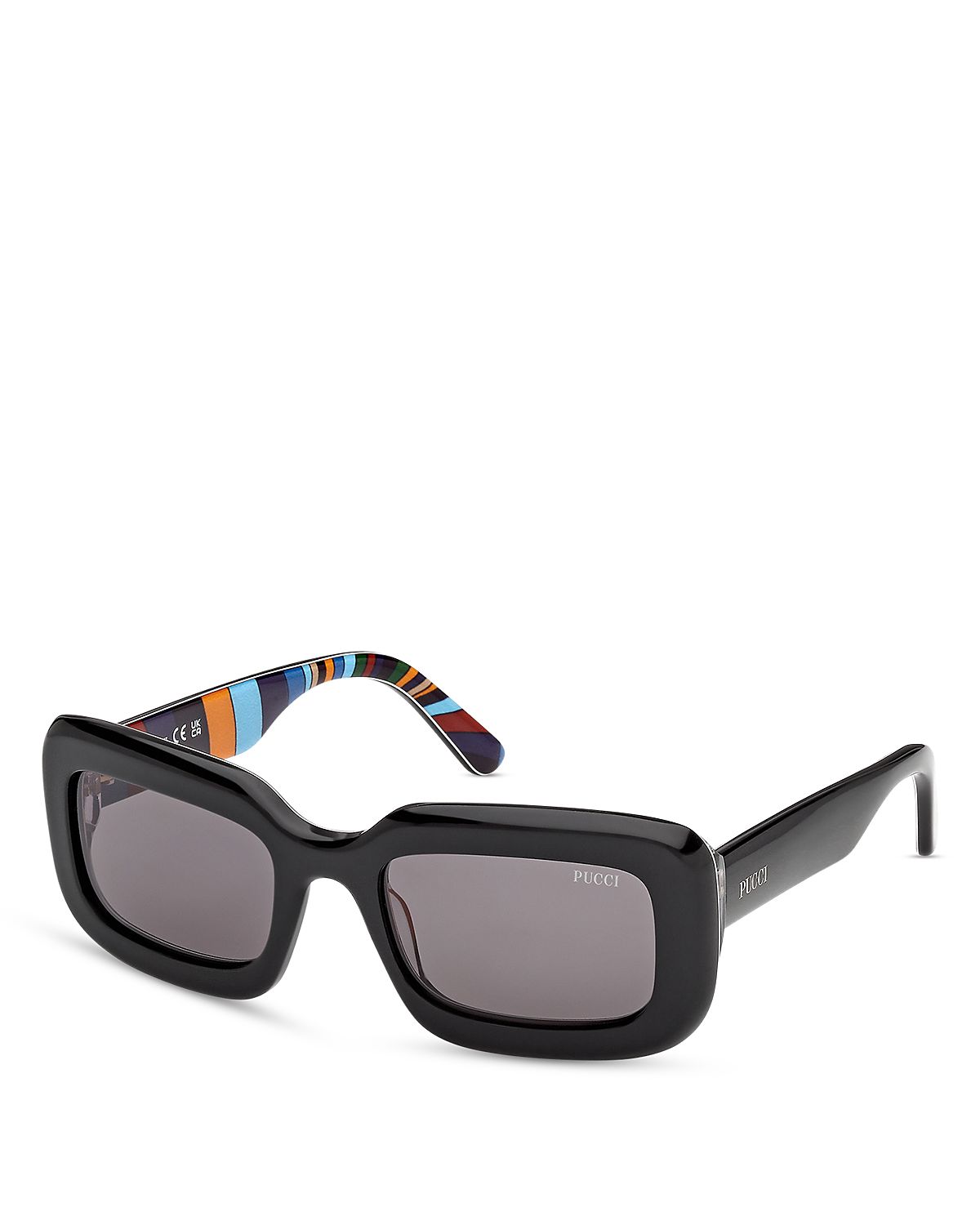 Pucci Rectangular Sunglasses, 52mm