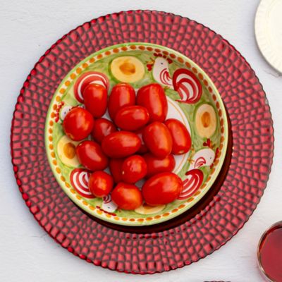 Pelli Glass Red Charger