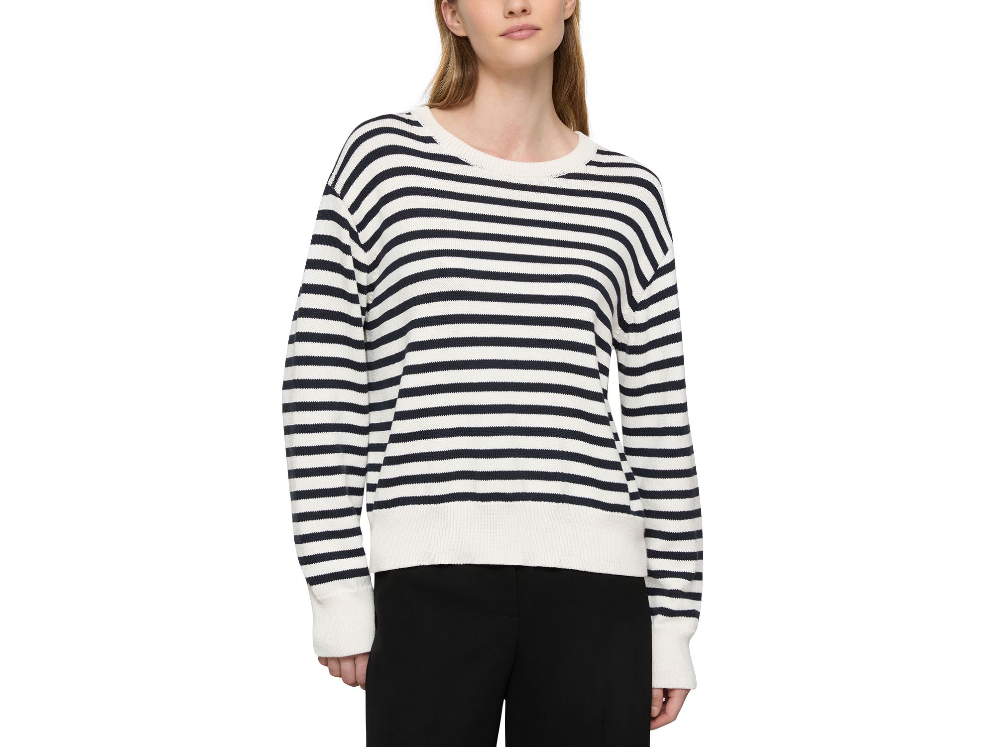 Striped Crewneck Sweater - Image 1