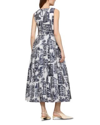 Pleated Sleeveless Dress