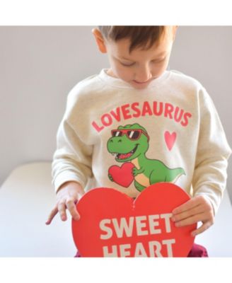 Boys' Lovesaurus Valentine's Day Sweatshirt - Baby, Little Kid