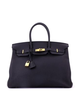 Birkin 35 Handbag Black Togo with Gold Hardware